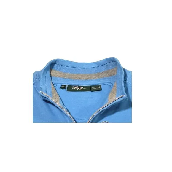 Bobby Jones Performance Clubhouse 1/4 Zip Pullover Men 2XL Newport Blue NWT - Picture 3 of 9